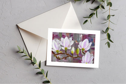 Magnolias greeting card