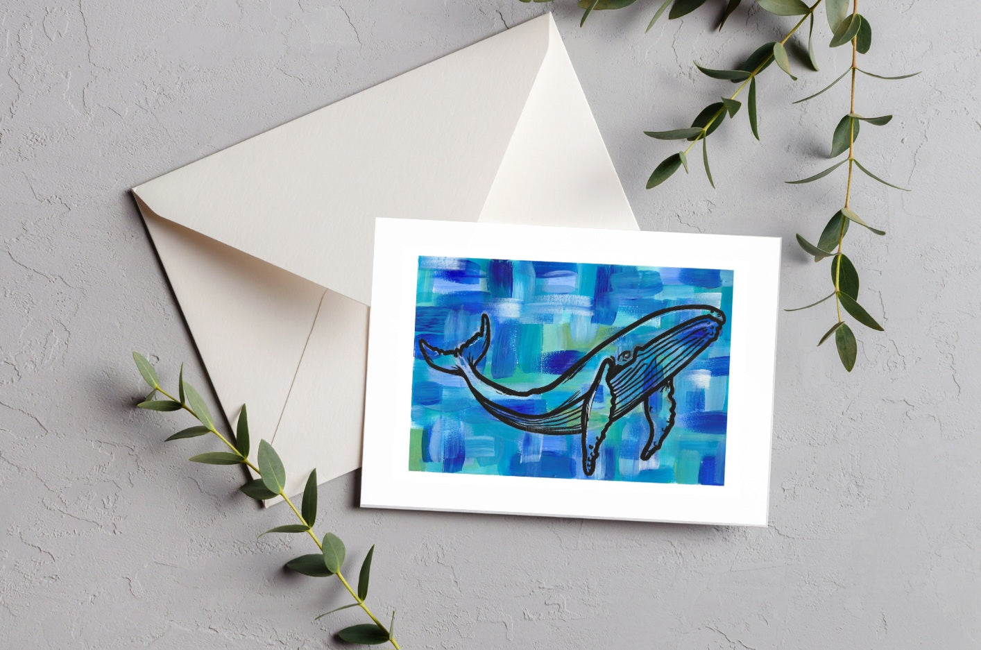 Destiny - Whale greeting card