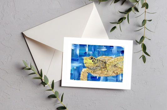 Geoff - Sea turtle greeting card