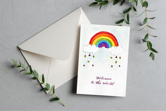 Rainbow+ greeting card