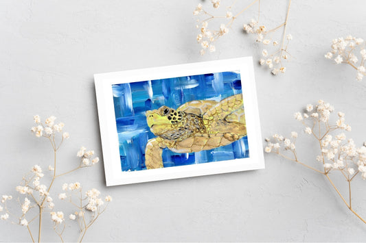 Geoff - Sea turtle postcard