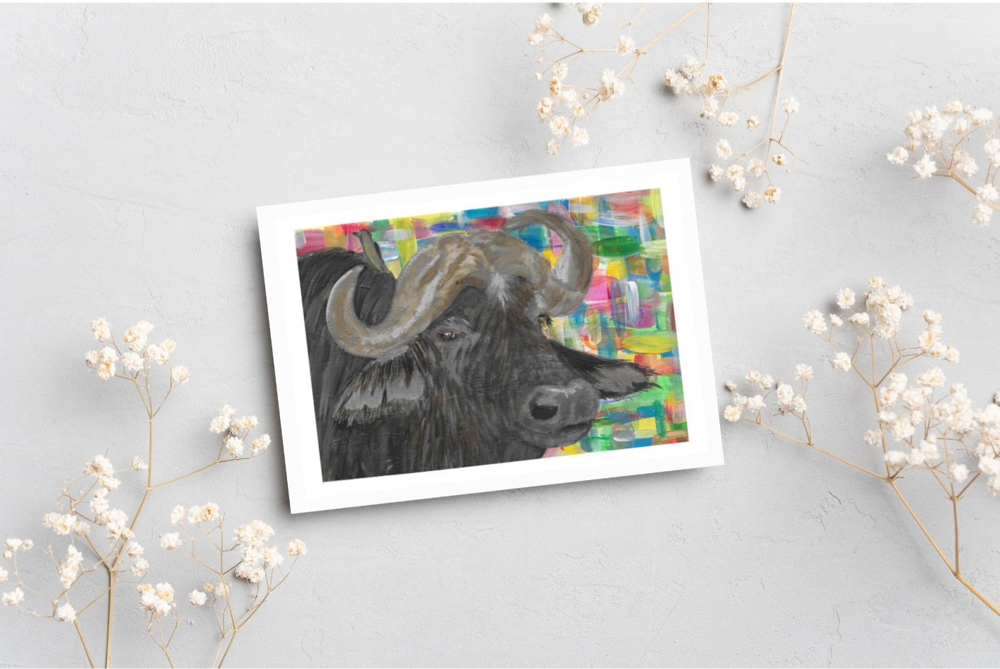 Herman & Pip -Buffalo postcard