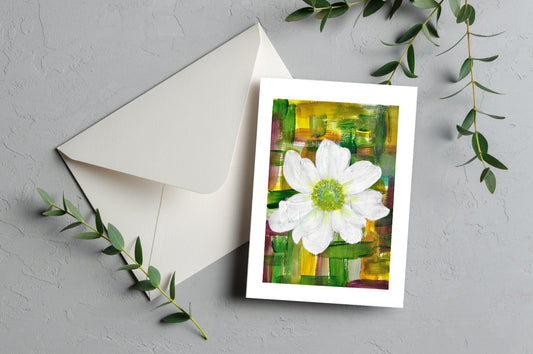 Anemone greeting card