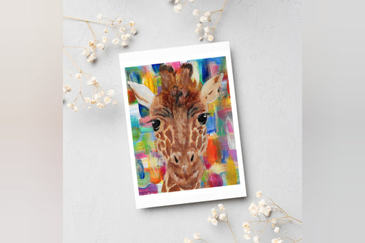 Poppy - Giraffe sticker