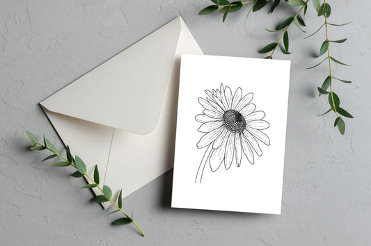 Daisy bloom greeting card