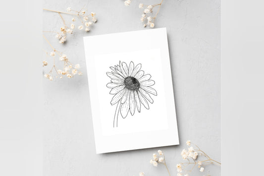 Daisy bloom sticker